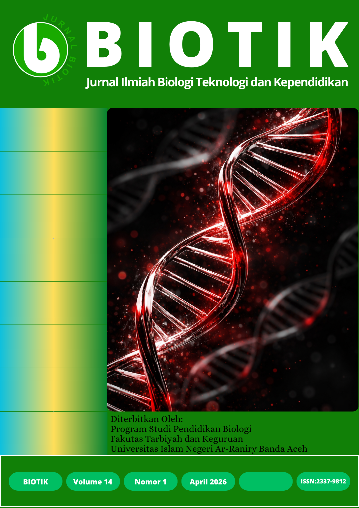 					View Vol. 14 No. 1 (2026): JURNAL BIOTIK
				
